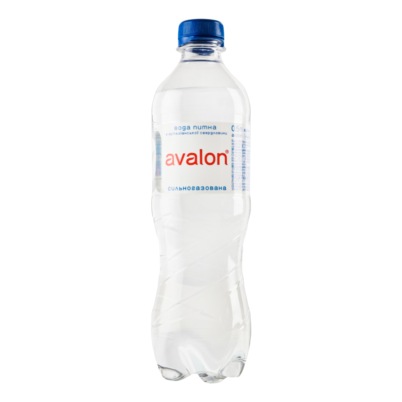 Вода AVALON 0,5 л сильногазована